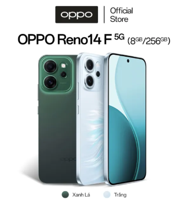 Điện thoại OPPO Reno14F 5G | Chỉnh sửa ảnh AI | Thiết kế phong c