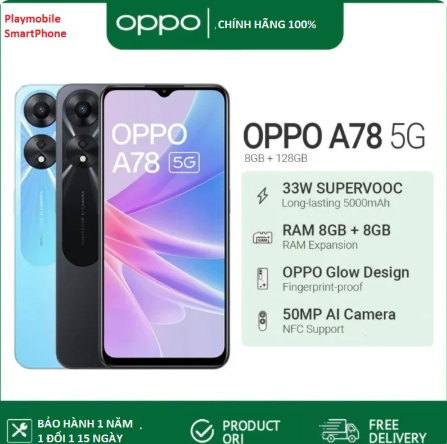 Oppo A78 5G 2-Sim original 128-256GB | 90Hz water-resistant batt