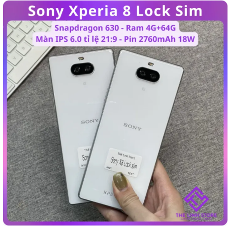Sony Xperia 8 (Sony X8) Phone with Sim Lock - 6.0 Inch Screen wi