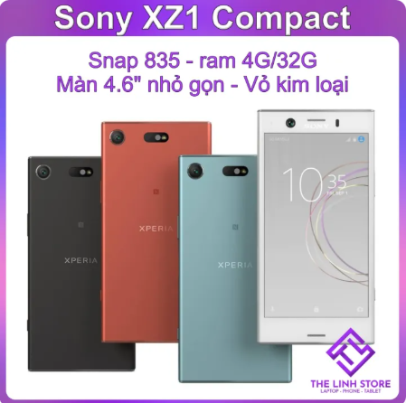 Sony Xperia Xz1 Compact Phone with 4.6 Inch Screen - Snapdragon
