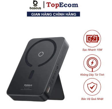 Pin Sạc Dự Phòng Không Dây 15w IPhone 12 13 14 15 Baseus MagPro