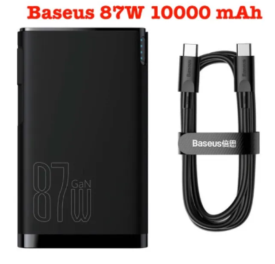 Sạc dự phòng Baseus 87 W dung lượng 10000 mah kiêm củ sạc