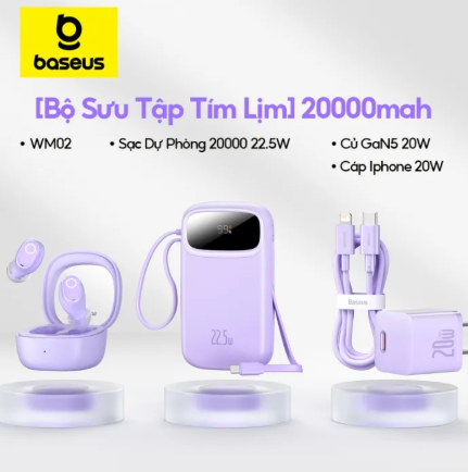 [Bộ Pin Dự Phòng 20000mAh 4 trong 1] Sạc dự phòng 20000mah 22.5W
