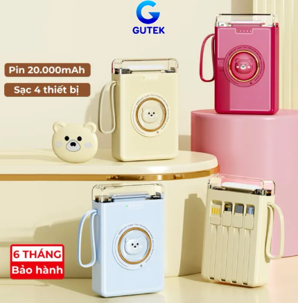 Sạc dự phòng 20000mah 10000mah sạc nhanh pin dung lượng lớn có d