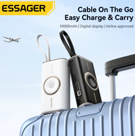 Essager PD30W 10000mAh Power Banks Portable Digital Display Buil