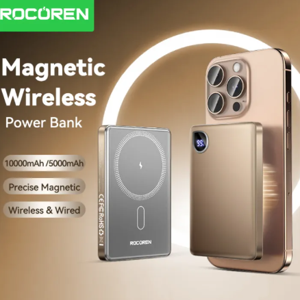 Rocoren 10000mAh/5000mAh Power Banks 8.9mm Ultra-thin Digital Di