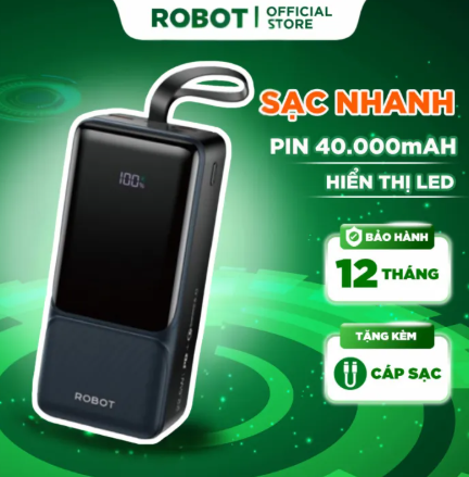 Rt40 Backup Battery Capacity 40,000Mah Robot Fast Charging Capac