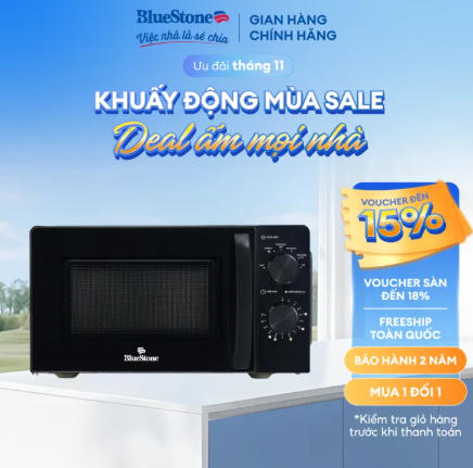 Lò Vi Sóng cơ BlueStone MOB-7711 - 20 Lít -1100W - Bảo hành 2 nă