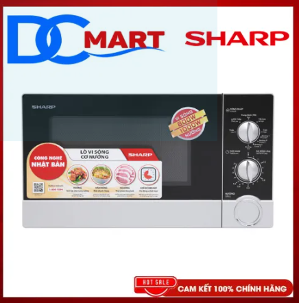 Lò vi sóng có nướng Sharp R-G302VN-S 23 lít - Hàng Chính hãng