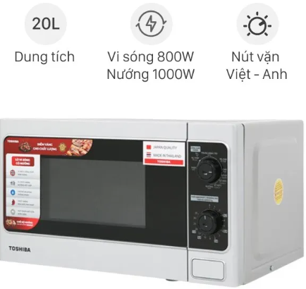 Lò vi sóng có nướng Toshiba ER-SGM20(S1)VN 20 lít (Xả kho giả rẻ