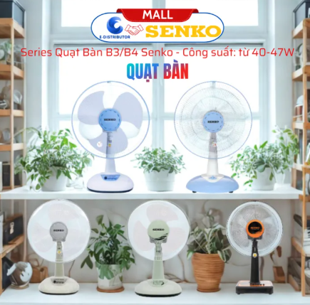 Quạt Điện Senko Để Bàn Tiện Lợi Cao Cấp B3/B4 - B1216 (40w) - B1
