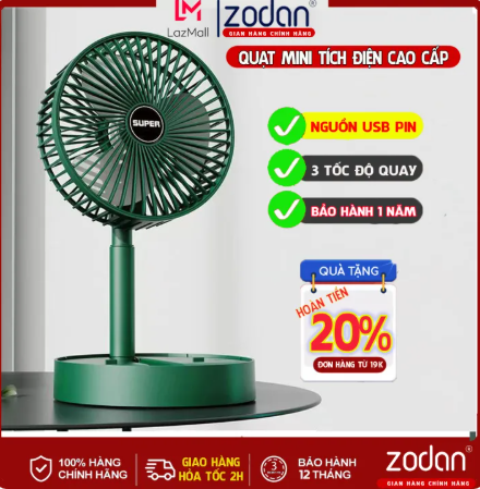 Folding mini electronic fan-180 degree rotation Table Mini Fan 3