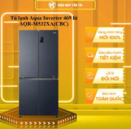 AQR-M532XA(CBC) - Tủ lạnh Aqua Inverter 469 lít AQR-M532XA(CBC)