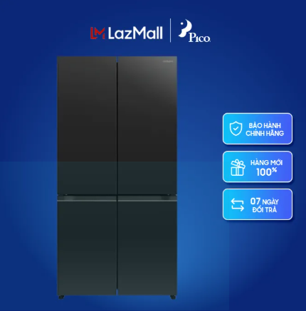 Tủ lạnh HITACHI R-WB640PGV1-GCK 569 lít Inverter màu đen