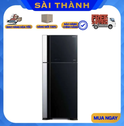[HCM] Tủ lạnh Hitachi inverter 450 lít R-FG560PGV8X(GBK)  - FREE