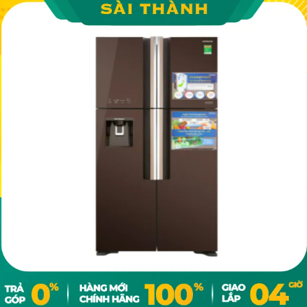 [HCM] Tủ lạnh Hitachi Inverter 540 lít R-FW690PGV7 GBW - Bảo hàn
