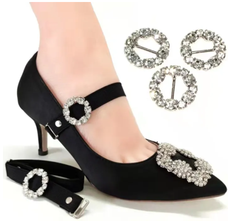 JIFANPAUL | Easy Tie Invisible Buckle High Heels with Studs Anti