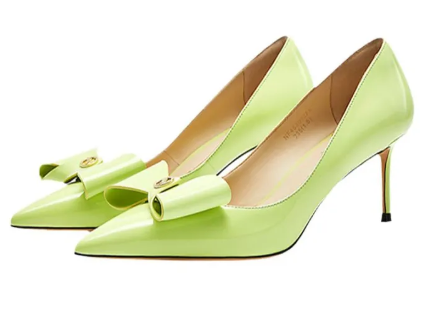 Nine West | Giày Gót Cao Mũi Hơi có Nơ