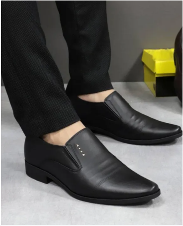 High-Quality Leather Men's Shoes Increase Height by 6-7cm with A