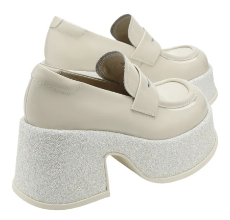 Slip-On Wrinkled Leather Shoe Anti-Slip