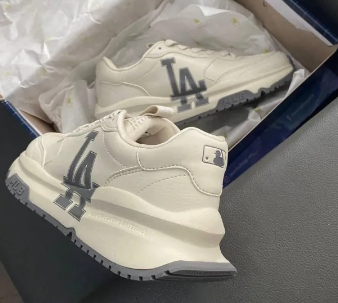 Giày thể thao nam nữ MLB chunky chữ LA full box tặng tất