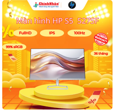 Màn Hình HP S5 524SF 23.8 inch Full HD IPS viền mỏng hỗ trợ VGA