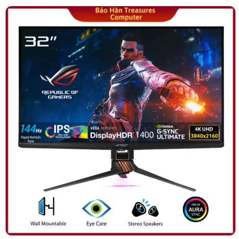 Asus ROG Swift PG32UQX 32 "IPs 4K 144Hz G-SYNC ultimate-genuine