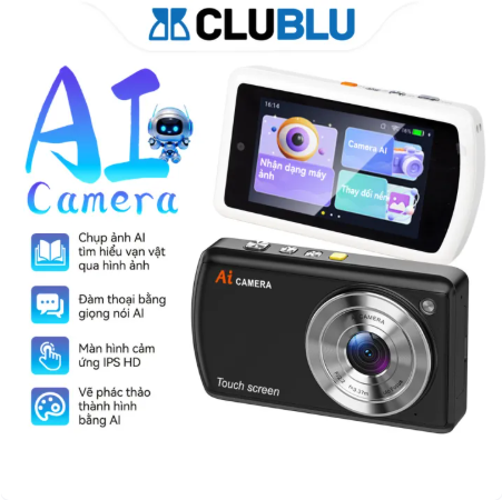 CLUBLU- Máy Ảnh AI Mini DC310 Thông Minh 13MP Camera WiFi Nhận D