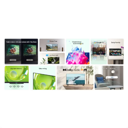 [CHỈ GIAO HCM] Google Tivi Coocaa 4K 55 Inch - 55Y68 Youtube Net