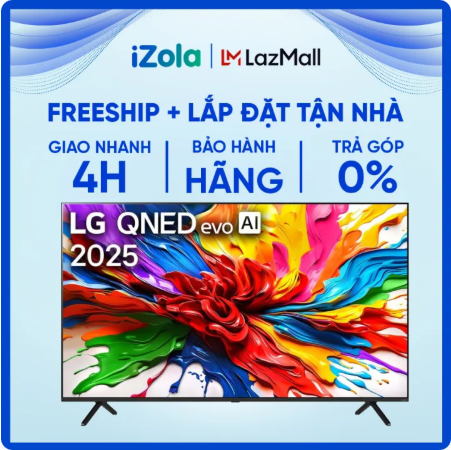 [GIAO TẠI HCM] 85QNED92ASA - Smart Tivi QNED evo LG AI 4K 85 inc