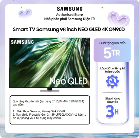 [NEW 2024][Giao hàng và lắp đặt nội thành phố HCM trong 2H] 98QN